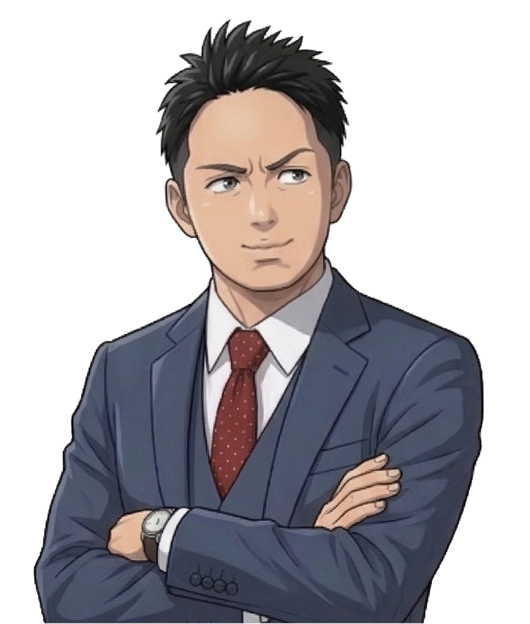 河原社長イラスト